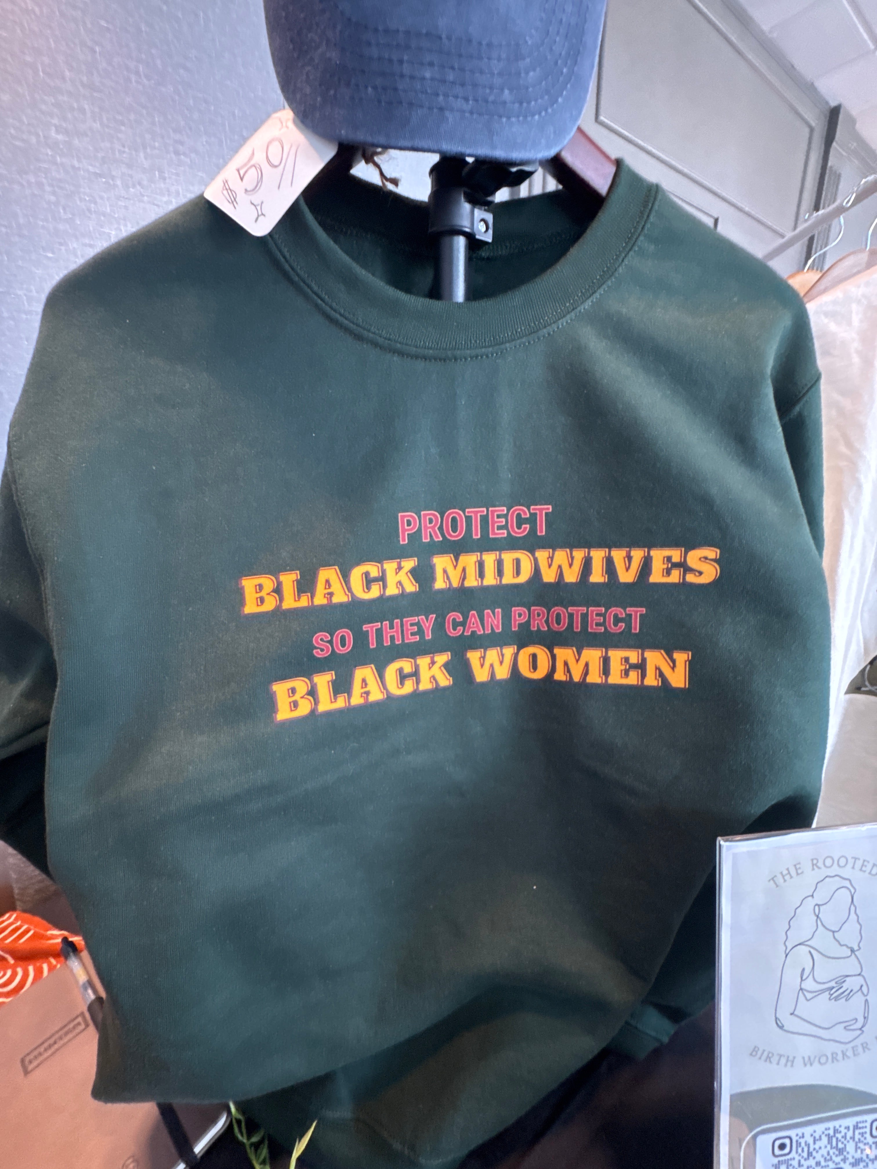 Protect Black Midwives Crewneck Sweatshirt - Preorder
